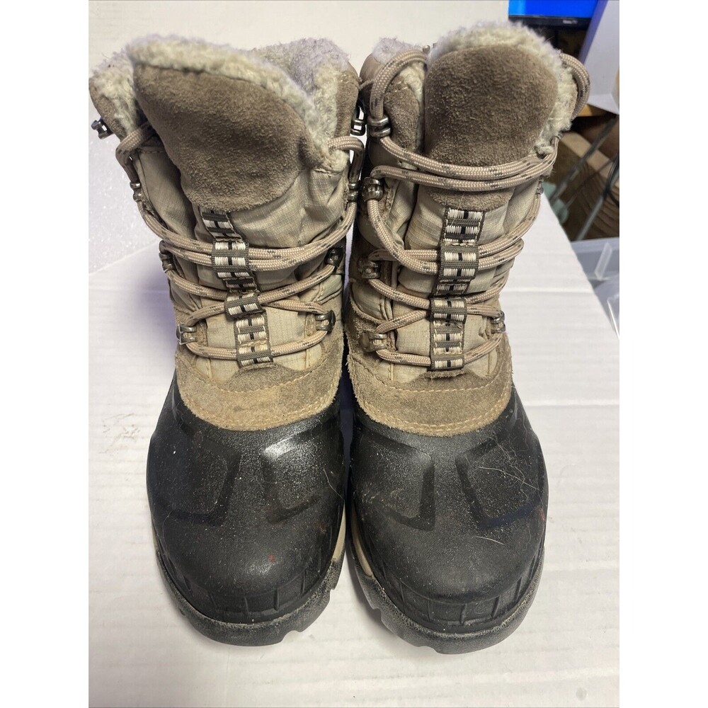 Sorel Timberwolf Winter Snow Boots Womens Size 6 EUR 37 Brown Leather Waterproof